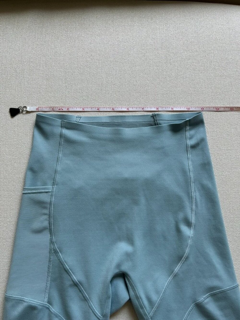 Adidas Bundle of Light Blue and Cream Yoga Bike Shorts - Picture 5 of 15